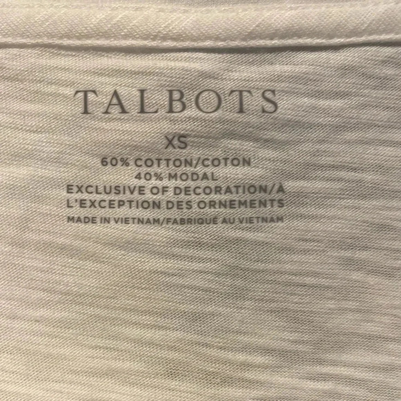 Talbots Women’s Flamingo Embroidered Sequin Crewneck T-Shirt Cotton/Modal XS NWT - Picture 4 of 7